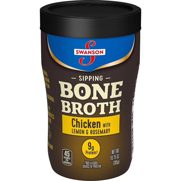 The 12 Best Store Bought Bone Broths For A Healthy Lifestyle Heaven   Swanson Sipping Bone Broth 768x768 